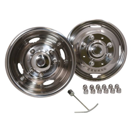 Ford Superduty 2005 - 2022 Polished Stainless Steel Simulators 17" - N17F05