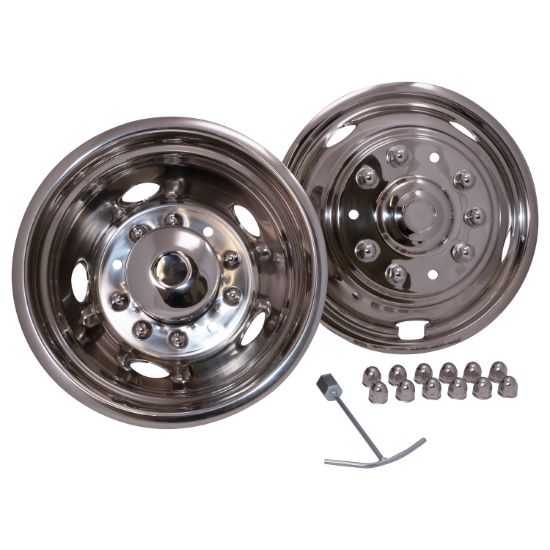 Ford Superduty 2005 - 2022 Polished Stainless Steel Simulators 19.5"- N195F05