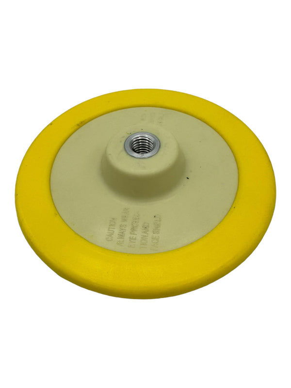 FLEX-O YELLOW HD VELCRO BACKING PLATE - 6" | Automotive Dealer Supplies