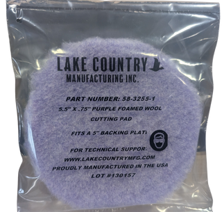 5.5" X .75" PURPLE FOAMED WOOL PAD