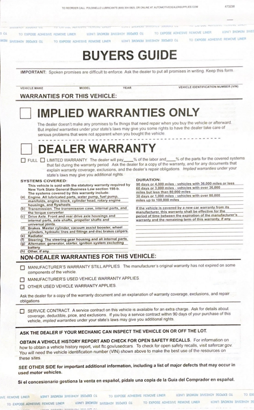 Buyers Guide - Federal Implied - 100 CT **NEW AND UPDATED ...