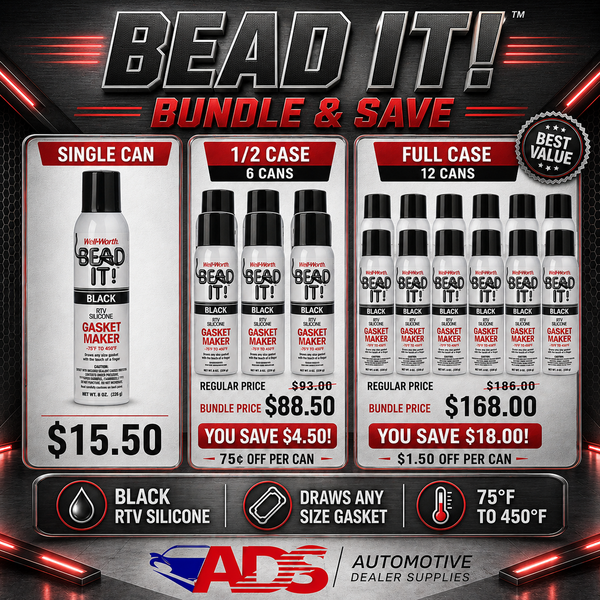 Bead It! Low Volatile Black RTV Gasket Maker - 8oz