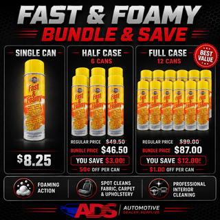 Fast N Foamy Aerosol Fabric Cleaner