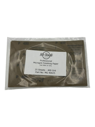 Microgrit Finishing Paper (Wet or Dry) - 25PK