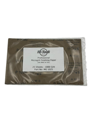 Microgrit Finishing Paper (Wet or Dry) - 25PK