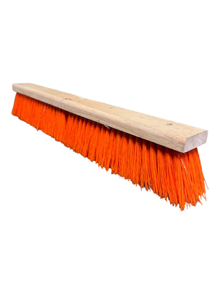 24" Stiff Orange Broom Head