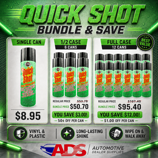 Quick Shot Body Shop Safe Interior Aerosol Dressing - 11.5oz