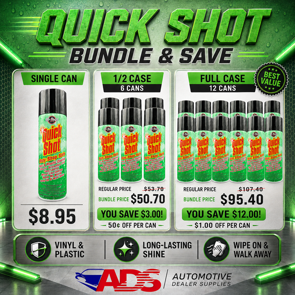 Quick Shot Body Shop Safe Interior Aerosol Dressing - 11.5oz