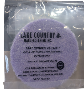 5.5" PURPLE FOAMED WOOL PAD