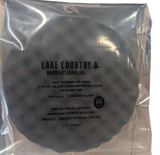 8" BLACK STANDARD WAF FINISH PAD