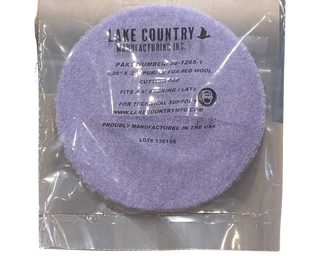 6.5" X .25" PURPLE FOAMED WOOL PAD