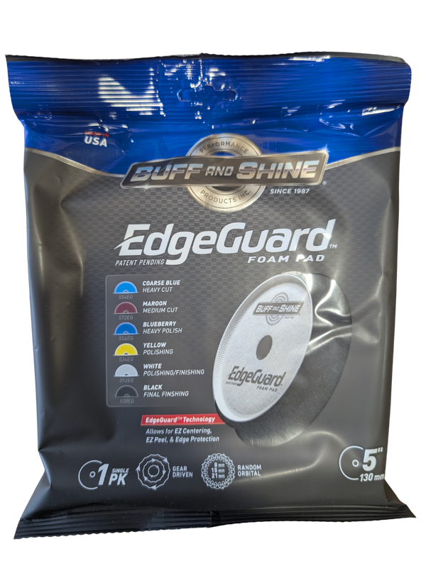 FOAM EG BLACK FINISH PAD 5 INCH