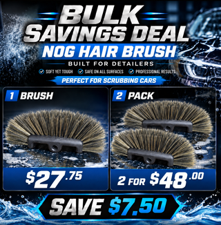 NogHair Car Wash Brush | Ultra-Soft Multi-Level Bristles