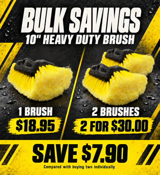 Wash Brush Heavy Duty - 10" Yellow