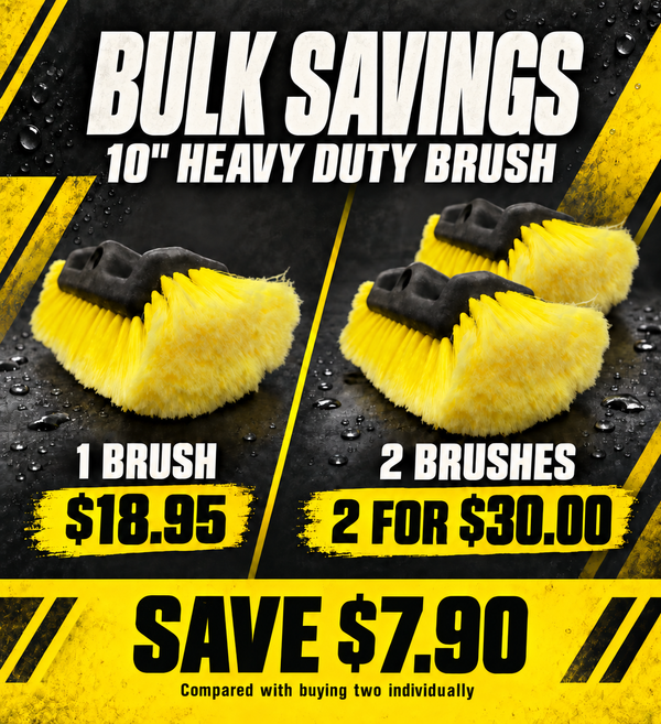 Wash Brush Heavy Duty - 10" Yellow