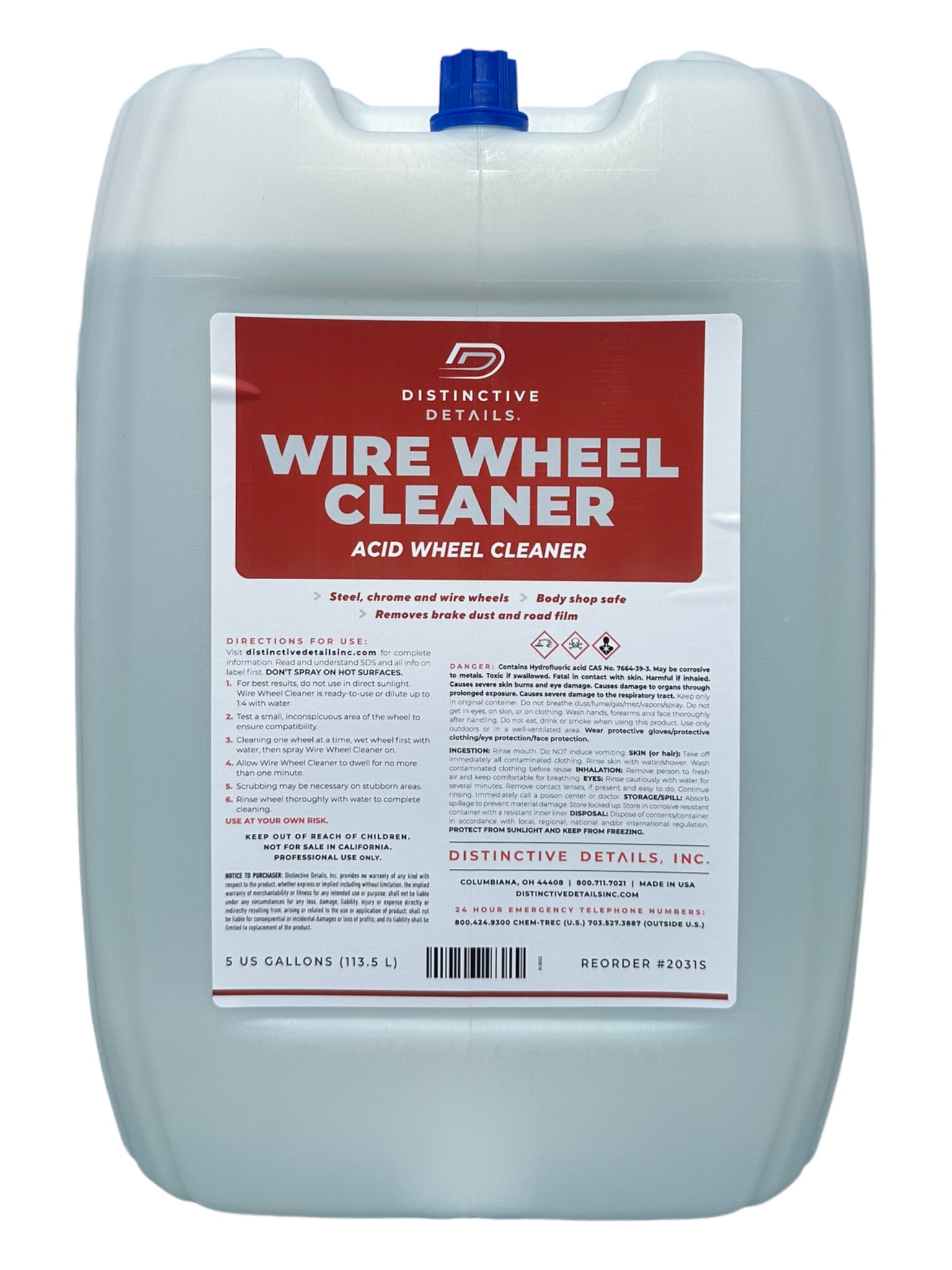 Wire Wheel Acid Wheel Cleaner by Distinctive Details Automotive