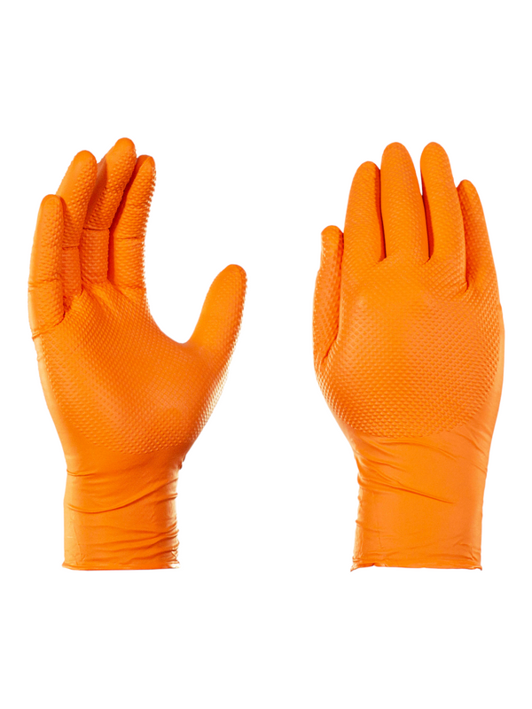 Nitrile Gloves - Orange - 100CT