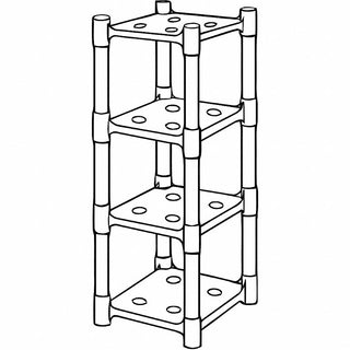 Shelf Square Rack - 4 Shelf