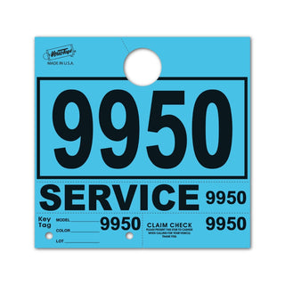 Buy blue V-T Service Department Hang Tags PLUS