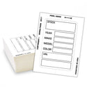 Stock Tags - Kleer Back - 100 CT