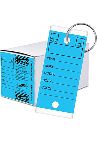 Buy blue Key Tags - Plastic Wrap Versa Tags - 250 CT