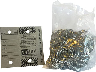 Buy grey Key Tags - Plastic Wrap Versa Tags - 250 CT