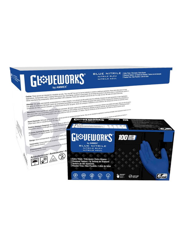 Nitrile Gloves - Blue - 100 CT