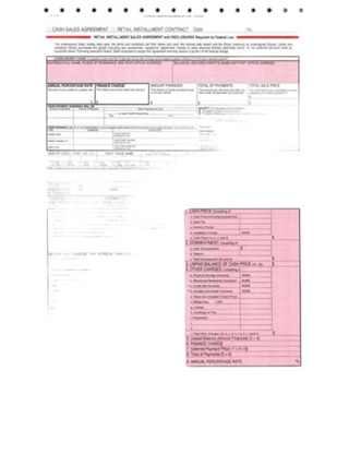 Retail Installment (BHPH) Contracts - 3 Part - 50 CT