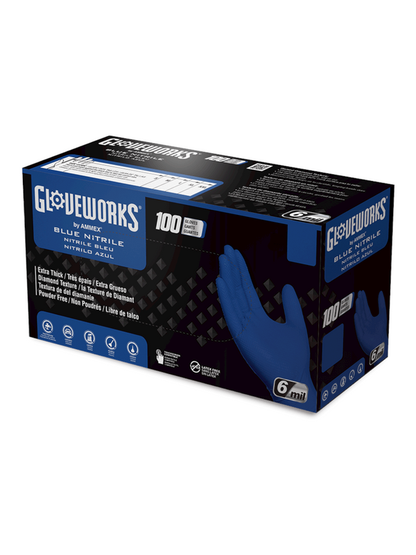 Nitrile Gloves - Blue - 100 CT
