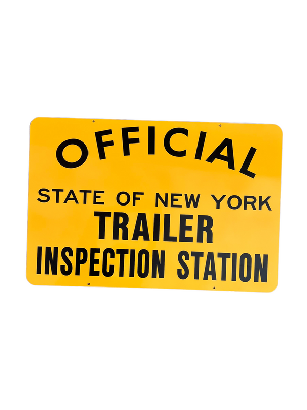 NYS Trailer Inspection Station Sign
