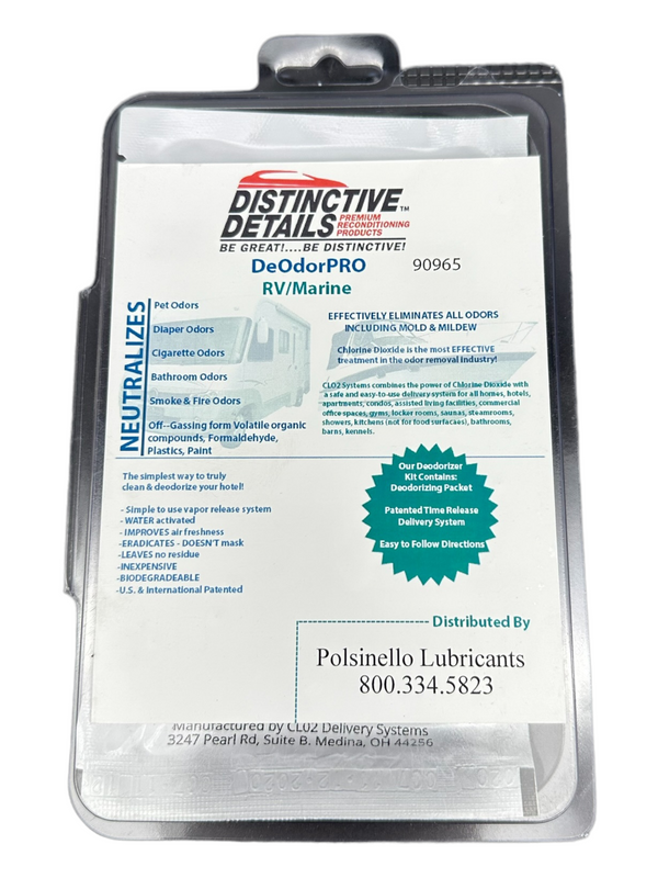 Chlorine Dioxide Odor Eliminator - RV / Marine / Big Rig