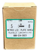 Plate Screw - 5mm X 8mm Metric Screw - 100 CT